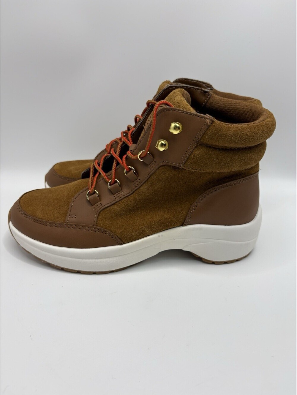 Ralph Lauren Rylee Hiker Boots Whiskey Deep Saddle Tan Women’s Size 7 NWOB